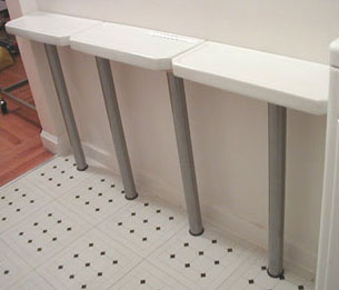 make shelves with toilet tank lids